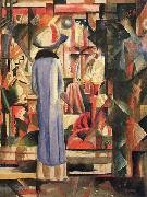 August Macke Grobes helles Schaufenster oil painting on canvas